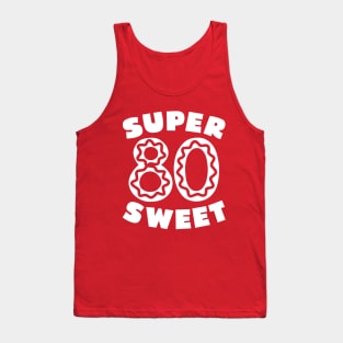 Super Sweet 80 Birthday Icing Tank Top